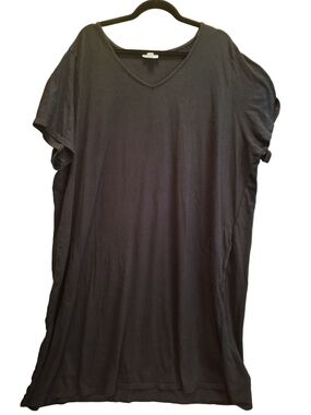 J. Jill Navy Blue V-Neck Sleep Tee Minimalist